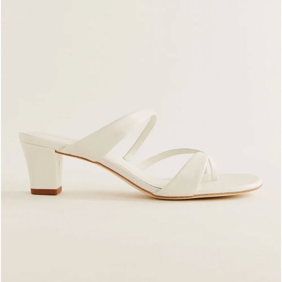 Reformation Shyla Heeled Sandal Ivory - Size 7.5 - Picture 1 of 1
